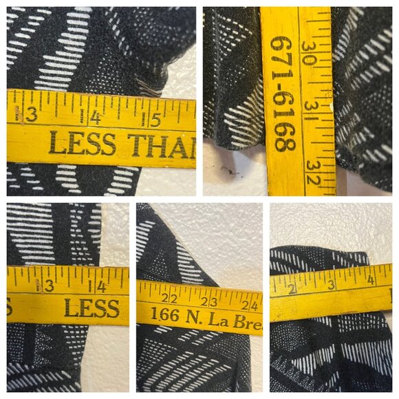 Aeropostale Women's Medium Black & White Geometric  Boho Fit & Flare Mini Dress - Picture 9 of 16